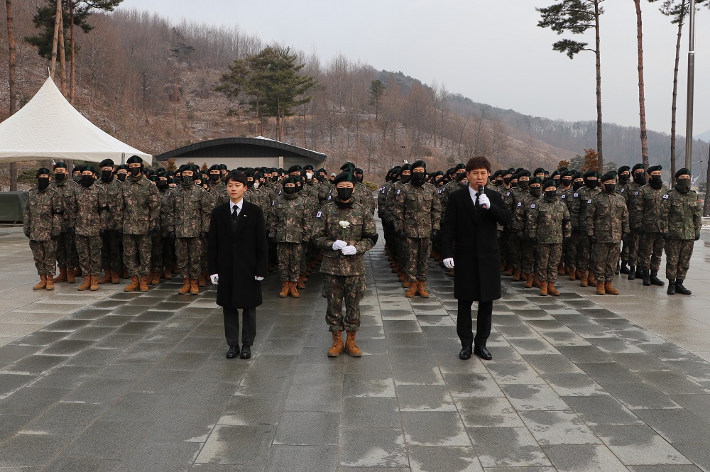 육군학생군사학교 5여단 3대대 참배('26.01.19.)
