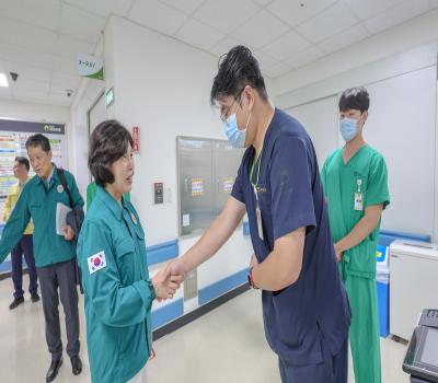 추석계기 인천보훈병원 비상진료체계 현장점검 이미지