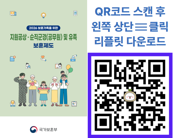 2026년 지원공상·순직군경(공무원) 및 유족 이미지
