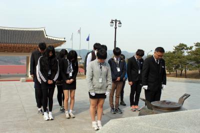울산두남학교 학생 10여명 나라사랑 안보교육 참가 이미지
