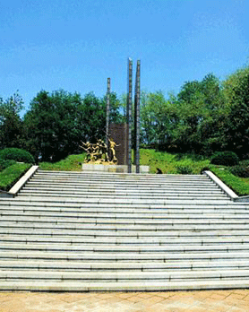 Monument to the first battle of UN forces in the Korean War